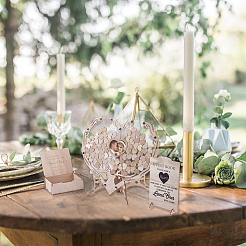 Альтернатива свадебной гостевой книге из дерева&nbsp;WOOD-WH0002-61