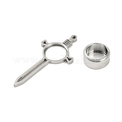 Ciondolo grande in acciaio inossidabile 304&nbsp;STAS-S132-09P-02