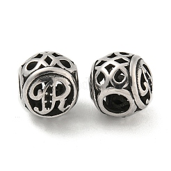 Cuentas de acero inoxidable 304 con engastes de rhinestone&nbsp;STAS-O002-01R-AS