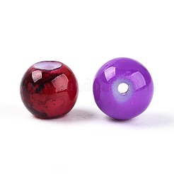 Ensemble de 360 perle en verre électroplaqué bicolore&nbsp;GLAA-T030-08C