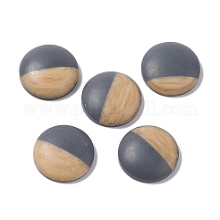 Cabochons aus Kunstleder im zweifarbigen Holzmaserungs-Stil&nbsp;RESI-G053-01E