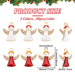 60шт 2 цвета сплава эмалевые подвески&nbsp;ENAM-DC0001-08