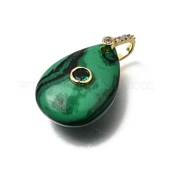Ciondoli malachite sintetici&nbsp;GG-CBA7610-07G-10