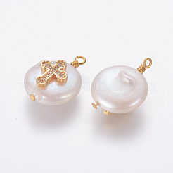 Natürliche kultivierte Süßwasserperlenanhänger&nbsp;PEAR-L027-14