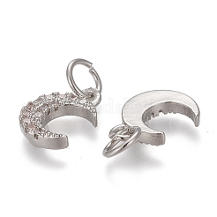 Латунные микропаве прозрачные кубические циркониевые подвески&nbsp;LS-ZIRC-Z005-01C