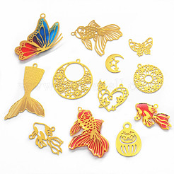 Латунные подвески с открытой спинкой&nbsp;KK-E771-A02-G