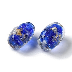 Нить золотых песочных бусин лэмпворк ручной работы&nbsp;LAMP-Z007-05D