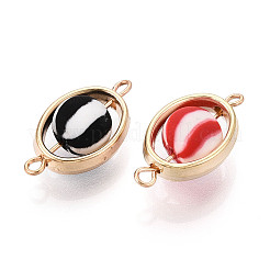 Шарики-соединители из полимерной глины и овальной рамки CCB&nbsp;CLAY-T022-24M-A