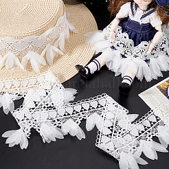 3 ярд 3 стилей полиэстеровая вышивка цветочная кружевная отделка&nbsp;OCOR-GA0002-05