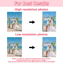 6 шт. бумажный термопереводной пустой пазл для взрослых детей&nbsp;DIY-SP0004-28C