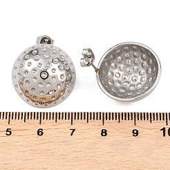 Pendientes de botón de acero inoxidable 304&nbsp;EJEW-G457-04B-P