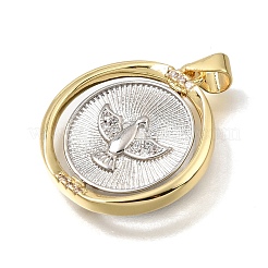 Messing micro pave klare zirkonia anhänger&nbsp;KK-A303-35G