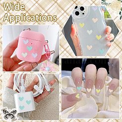 200шт градиент цвета радуги переливающееся покрытие прозрачная смола декоден кабошоны&nbsp;RESI-CJ0004-30