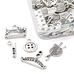 54 шт. 9 стиля шитья тематические тибетские подвески из сплава&nbsp;TIBE-FP0001-06