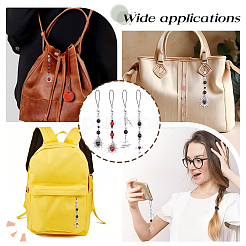 4 шт. ремешки для мобильных телефонов из сплава и стекла&nbsp;HJEW-DR00248