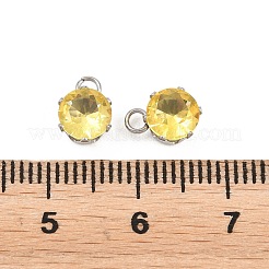Pendentifs en acier inoxydable 304 micro pavés de zircones cubiques&nbsp;STAS-H240-57P-08