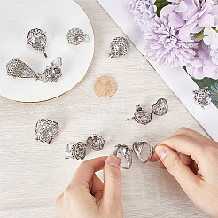 10 шт. 5 подвески в тибетском стиле из латуни в виде клетки&nbsp;KK-SC0004-33