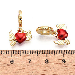 Латунные эмалированные европейские подвески с подвесками KK-N254-246G