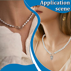 2 шт. 925 кольца-пружинки из стерлингового серебра&nbsp;STER-UN0001-97