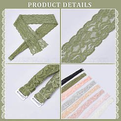 8 комплект из 8-х моделей бретелей для бюстгальтера из полиэстерового кружева&nbsp;DIY-NB0012-49
