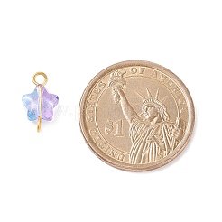 Звездное стекло золотистого тона железный разъем прелести&nbsp;PALLOY-JF01732