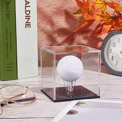 Vetrina per palline da golf in acrilico trasparente quadrato&nbsp;ODIS-WH0099-18