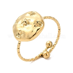 Ионное покрытие (ip) 304 нержавеющая сталь плоская круглая открытая манжета кольцо оправа для страз&nbsp;RJEW-M149-33G