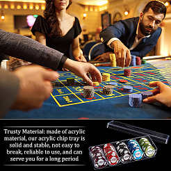 2 vassoio per fiches da poker in plastica&nbsp;FIND-FG0003-23