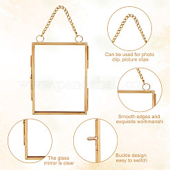 Стеклянная прямоугольная настенная фоторамка&nbsp;AJEW-WH0314-470A