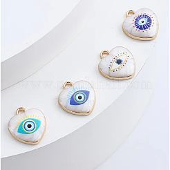 8шт 4 стиля подвески из сплава с эмалью&nbsp;ENAM-FP0001-94