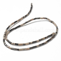 Fili di perline di pietra naturale nera naturale&nbsp;G-B004-A22