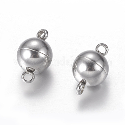 Fermoirs magnétiques en acier inoxydable 304 résistant au ternissement avec boucles&nbsp;STAS-K006-8mm-04C