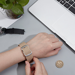 Нейлон часы полос&nbsp;AJEW-WH0596-226J