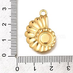 Cabochon-Fassungen für Anhänger aus Edelstahl 304&nbsp;STAS-E545-04-M
