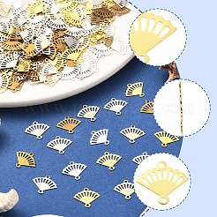 200 шт. 5-цветные латунные подвески-соединители с лазерной резкой&nbsp;KK-FS0001-71