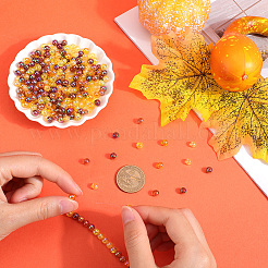 Прозрачные акриловые бусины на тему Дня благодарения&nbsp;MACR-SP0001-32A