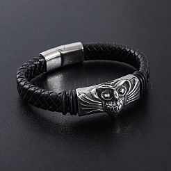 Браслеты из плетеного шнура из искусственной кожи в стиле панк&nbsp;ES9307-1
