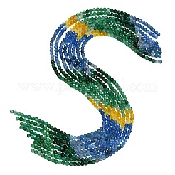 Stränge aus natürlichen Chalcedonperlen mit Farbverlauf&nbsp;GG-NH0004-A01-01A