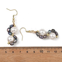 Orecchini pendenti in acciaio inossidabile 304 con perle di conchiglia&nbsp;EJEW-JE07370