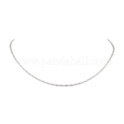 Ожерелья из сингапурской цепи из нержавеющей стали 304&nbsp;NJEW-JN05167-02