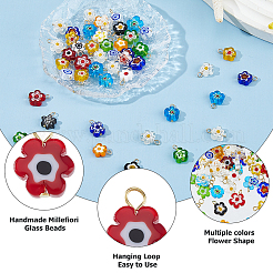 48 шт. подвески из стекла миллефиори ручной работы&nbsp;PALLOY-HS00029