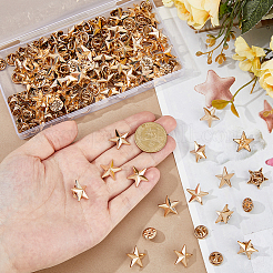 100шт. брошь в виде звезды из сплава&nbsp;JEWB-FH0002-51G