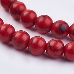 Nachahmung synthetischen Türkis Bead Stränge&nbsp;G-F434-6mm-01