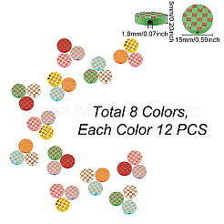 Расписные бусы из натурального дерева&nbsp;WOOD-FH0001-56