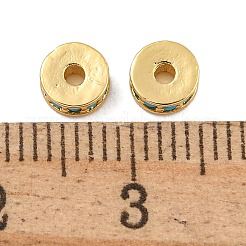 Стойки обшивки латунь микро проложить кубического циркония бусы&nbsp;KK-U030-26G-09