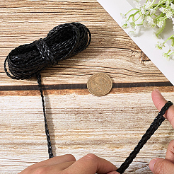 Двухслойный плетеный шнур из искусственной кожи длиной 5 м.&nbsp;LC-GF0001-12D