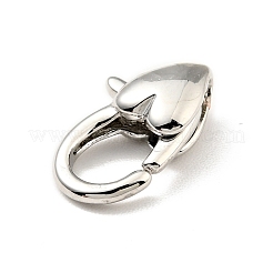 Латунные застежки-лобстеры в форме сердца&nbsp;KK-G416-47P