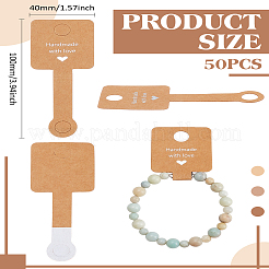 50 шт. Карточки для демонстрации бумажных резинок для волос&nbsp;CDIS-LP0001-03