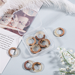 Подвески из смолы и дерева&nbsp;RESI-OL0001-10A