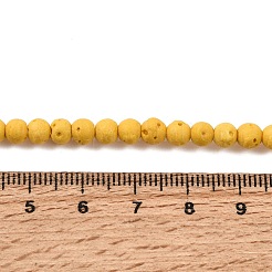 Colliers de perles de lave synthétiques teintées&nbsp;GG-CBAAE19-05B